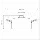 CAÇAROLA TRAMONTINA TURIM EM ALUMÍNIO COM REVESTIMENTO INTERNO E EXTERNO EM ANTIADERENTE STARFLON MAX CHUMBO 22 CM 3,7 L