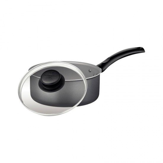 PANELA TRAMONTINA TURIM EM ALUMÍNIO COM REVESTIMENTO INTERNO E EXTERNO EM ANTIADERENTE STARFLON MAX CHUMBO 16 CM 1,4 L