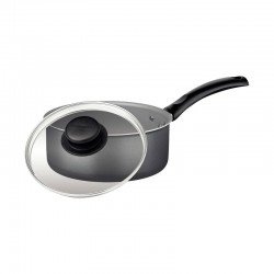 PANELA TRAMONTINA TURIM EM ALUMÍNIO COM REVESTIMENTO INTERNO E EXTERNO EM ANTIADERENTE STARFLON MAX CHUMBO 18 CM 2 L