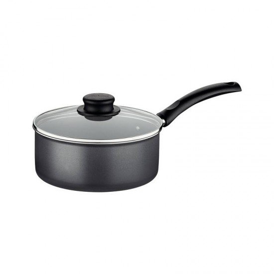 PANELA TRAMONTINA TURIM EM ALUMÍNIO COM REVESTIMENTO INTERNO E EXTERNO EM ANTIADERENTE STARFLON MAX CHUMBO 18 CM 2 L