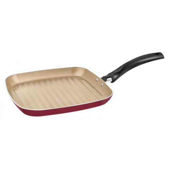 BISTEQUEIRA EM ALUMÍNIO REVESTIMENTO INTERNO ANTIADERENTE STARFLON 25CM 1LT TRAMONTINA