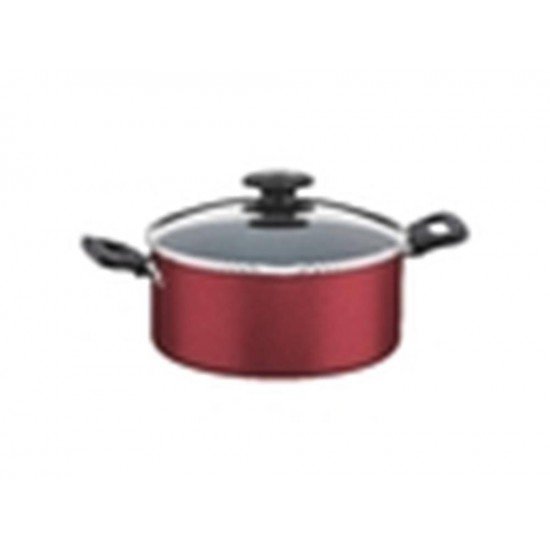 CACAROLA 20CM 2 8L LORETO VERMELHO ALUMINIO COM REVESTIMENTO ANTIADERENTE TRAMONTINA