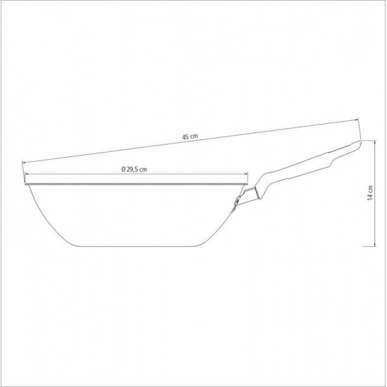 WOK EM ALUMINIO ANTIADERENTE VERMELHO 28 CM 3,6 L TRAMONTINA