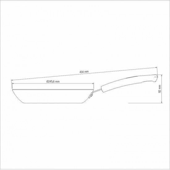 FRIGIDEIRA TRAMONTINA SICÍLIA EM ALUMÍNIO COM REVESTIMENTO INTERNO E EXTERNO EM ANTIADERENTE STARFLON EXCELLENT VERMELHO 24 CM 1,2 L