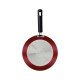 FRIGIDEIRA TRAMONTINA SICÍLIA EM ALUMÍNIO COM REVESTIMENTO INTERNO E EXTERNO EM ANTIADERENTE STARFLON EXCELLENT VERMELHO 24 CM 1,2 L