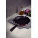 FRIGIDEIRA TRAMONTINA SICÍLIA EM ALUMÍNIO COM REVESTIMENTO INTERNO E EXTERNO EM ANTIADERENTE STARFLON EXCELLENT VERMELHO 24 CM 1,2 L