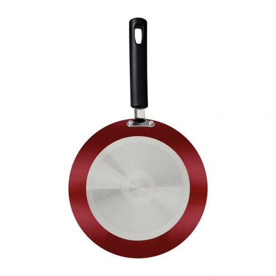 FRIGIDEIRA TRAMONTINA SICÍLIA EM ALUMÍNIO COM REVESTIMENTO INTERNO E EXTERNO EM ANTIADERENTE STARFLON EXCELLENT VERMELHO 28 CM 2 L