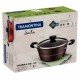CAÇAROLA TRAMONTINA SICÍLIA EM ALUMÍNIO COM REVESTIMENTO INTERNO E EXTERNO EM ANTIADERENTE STARFLON EXCELLENT AVELÃ 24 CM 4,3 L