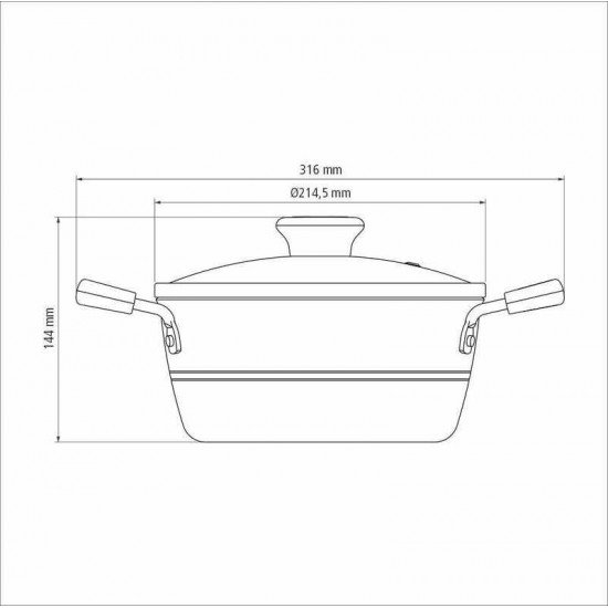 CAÇAROLA TRAMONTINA SICÍLIA EM ALUMÍNIO COM REVESTIMENTO INTERNO E EXTERNO EM ANTIADERENTE STARFLON EXCELLENT VERMELHO 20 CM 2,4 L