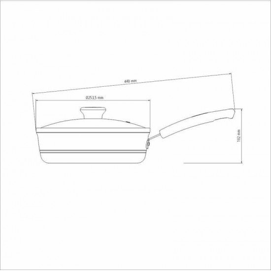 FRIGIDEIRA FUNDA TRAMONTINA COM TAMPA SICÍLIA EM ALUMÍNIO COM REVESTIMENTO INTERNO E EXTERNO EM ANTIADERENTE STARFLON EXCELLENT VERMELHO 24 CM 2,5 L