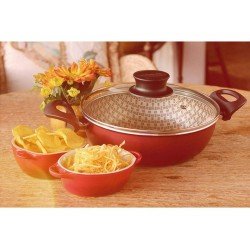 FRITADEIRA MULTIUSO 26CM PARIS VERMELHO ALUMINIO COM REVESTIMENTO ANTIADERENTE TRAMONTINA