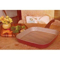 BISTEQUEIRA 28CM PARIS VERMELHO ALUMINIO COM REVESTIMENTO ANTIADERENTE E SILICONE TRAMONTINA