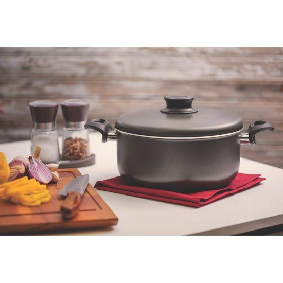 CACAROLA 26CM 6 7L PARIS GRAFITE ALUMINIO COM REVESTIMENTO ANTIADERENTE TRAMONTINA