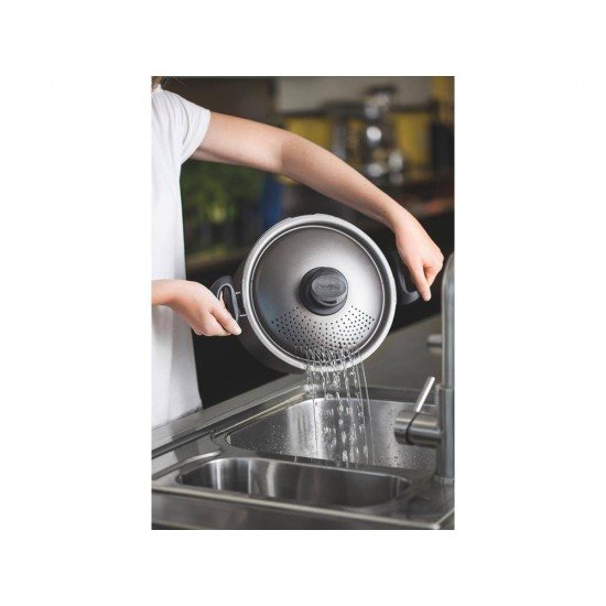 ESPAGUETEIRA 20CM 4 5L PARIS GRAFITE ALUMINIO COM REVESTIMENTO ANTIADERENTE TRAMONTINA