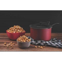 PIPOQUEIRA 22CM 6 0L PARIS VERMELHO ALUMINIO COM REVESTIMENTO ANTIADERENTE TRAMONTINA