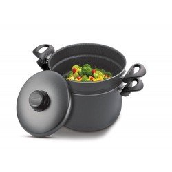 COZI-VAPORE 22CM 6 0L PARIS GRAFITE ALUMINIO COM REVESTIMENTO ANTIADERENTE TRAMONTINA