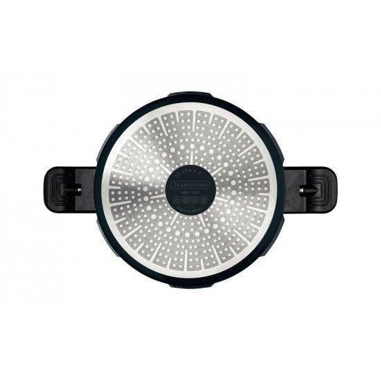 PANELA DE PRESSÃO TRAMONTINA TORINO EM ALUMÍNIO COM REVESTIMENTO INTERNO E EXTERNO CERÂMICO VERDE PETRÓLEO 20 CM 4,5 L