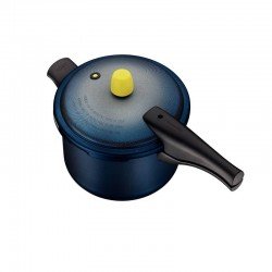 PANELA DE PRESSÃO VANCOUVER SPOT AZUL ALUMÍNIO REVESTIMENTO INT E EXT ANTIADERENTE TRAMONTINA