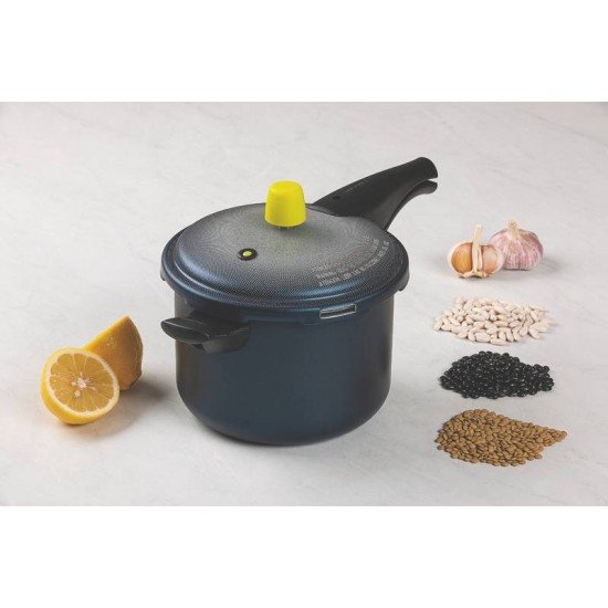 PANELA DE PRESSÃO VANCOUVER SPOT AZUL ALUMÍNIO REVESTIMENTO INT E EXT ANTIADERENTE TRAMONTINA