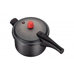 PANELA DE PRESSÃO TRAMONTINA VANCOUVER SPOT EM ALUMÍNIO COM REVESTIMENTO INTERNO E EXTERNO ANTIADERENTE STARFLON MAX GRAFITE 20 CM 4,5 L