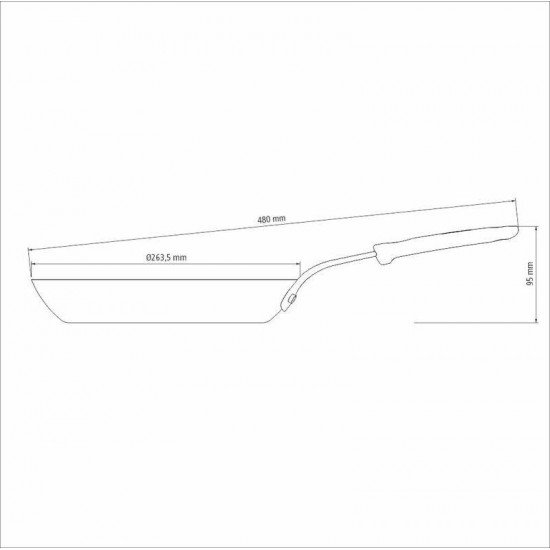 FRIGIDEIRA TRAMONTINA PROFISSIONAL EM FERRO  26 CM 1,7 L