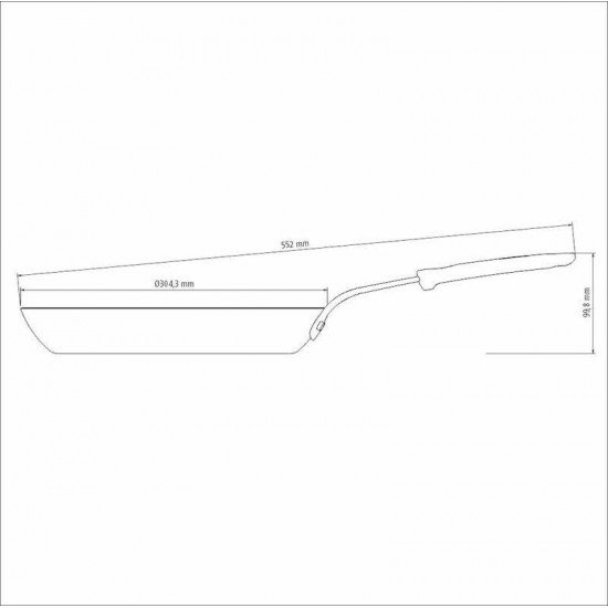 FRIGIDEIRA TRAMONTINA PROFISSIONAL EM FERRO 30 CM 2,5 L