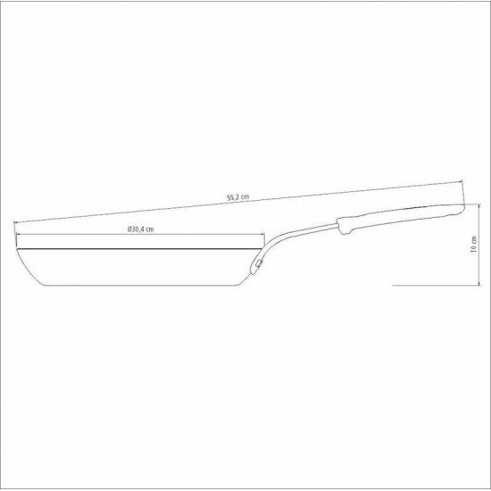 BISTEQUEIRA TRAMONTINA PROFISSIONAL EM FERRO 30 CM 2,4 L