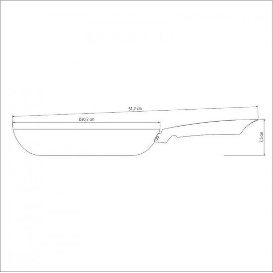 FRIGIDEIRA TRAMONTINA TRENTO EM FERRO ESMALTADO COM REVESTIMENTO INTERNO EM ANTIADERENTE STARFLON EXCELLENT 30 CM 3 L