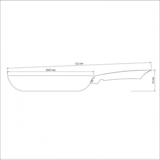 FRIGIDEIRA TRAMONTINA TRENTO EM FERRO ESMALTADO COM REVESTIMENTO INTERNO EM ANTIADERENTE STARFLON EXCELLENT 30 CM 3 L