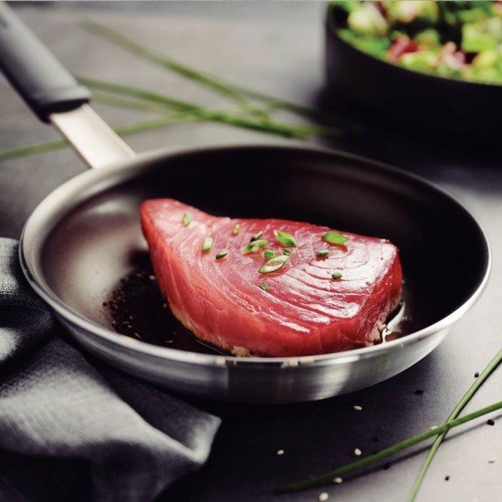 FRIGIDEIRA TRAMONTINA PROFISSIONAL EM ALUMÍNIO COM REVESTIMENTO INTERNO EM ANTIADERENTE STARFLON PREMIUM E EXTERNO LIXADO 20 CM 1 L