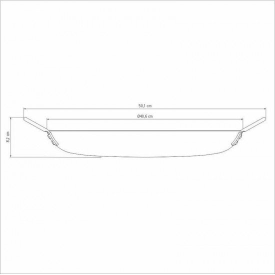 DISCO TRAMONTINA CHURRASCO BLACK EM AÇO CARBONO NITROCARBONETADO 40 CM