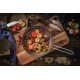 GRELHA WOK FURADA PARA CHURRASCO EM ALUMÍNIO ANODIZADO COM CABO 26 CM TRAMONTINA