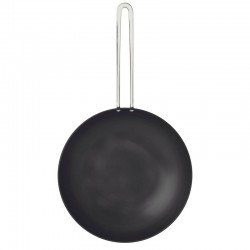 WOK CHURRASCO TRAMONTINA EM ALUMÍNIO ANODIZADO COM CABO DE AÇO INOX 24 CM 2,2 L