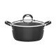 CACAROLA 24CM 4 7L MONACO PRETO ALUMINIO COM REVESTIMENTO ANTIADERENTE TRAMONTINA