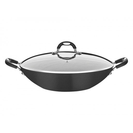 WOK 36CM 6,1L MONACO PRETO ALUMINIO COM REVESTIMENTO ANTIADERENTE TRAMONTINA