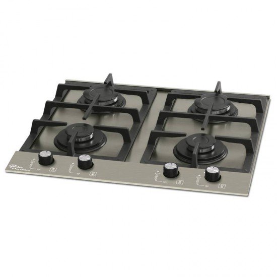 FOGAO COOKTOP FISCHER 4Q PLATINIUM PRIME ESCOVADO