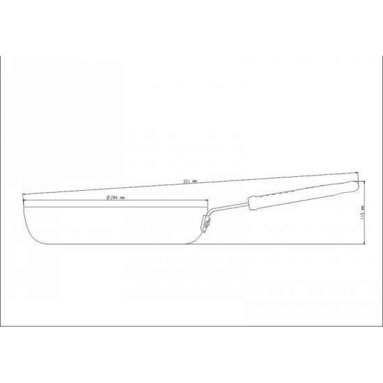 FRIGIDEIRA PRO ALUMINIO ACAB EX LIXADO REVES INTER CERAMICO CABO INOX SILICONE 28CM 3,1L TRAMONTINA