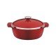 CACAROLA 24CM 3,9L LYON VERMELHO ALUMINIO COM REVESTIMENTO ANTIADERENTE E SILICONE TRAMONTINA