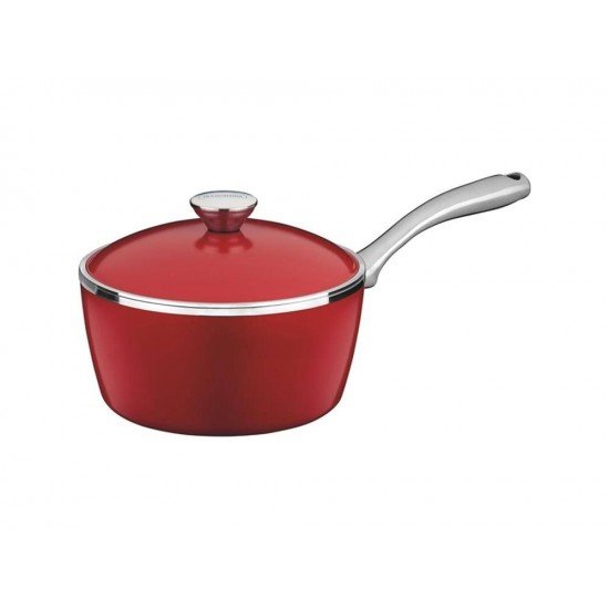 PANELA 20CM 2,9L LYON VERMELHO ALUMINIO COM REVESTIMENTO ANTIADERENTE E SILICONE TRAMONTINA