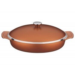 FRIGIDEIRA COM ALCA 32CM LYON DOURADO ALUMINIO COM REVESTIMENTO ESTIMENTO ANTIADERENTE TRAMONTINA