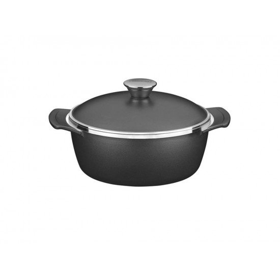 CACAROLA COCOTTE 14CM 0 8L LYON GRAFITE ALUMINIO COM REVESTIMENTO ANTIADERENTE TRAMONTINA