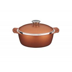 CACAROLA COCOTTE 14CM 0 8L LYON DOURADO ALUMINIO COM REVESTIMENTO ANTIADERENTE TRAMONTINA