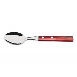 COLHER DE MESA POLYWOOD VERMELHO LAMINA DE ACO INOX E CABO DE MADEIRA TRAMONTINA