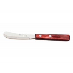ESPATULA PARA MANTEIGA 3 POLYWOOD VERMELHO LAMINA DE ACO INOX E CABO DE MADEIRA TRAMONTINA