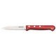 FACA PARA LEGUMES FRUTAS 3 POLYWOOD VERMELHO LAMINA DE ACO INOX E CABO DE MADEIRA TRAMONTINA