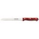 FACA PARA PAO 7 POLYWOOD VERMELHO LAMINA DE ACO INOX E CABO DE MADEIRA TRAMONTINA
