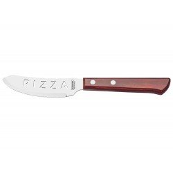 FACA PARA PIZZA 4 POLYWOOD VERMELHO LAMINA DE ACO INOX E CABO DE MADEIRA TRAMONTINA