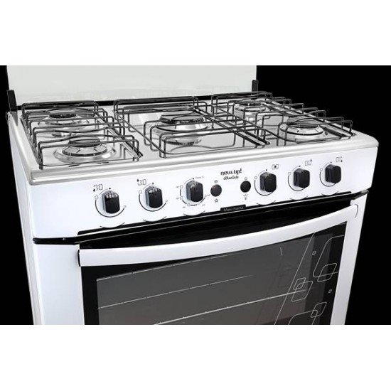 FOGAO DE PISO 5 BOCAS NEW UP ABSOLUTE BRANCO BIVOLT