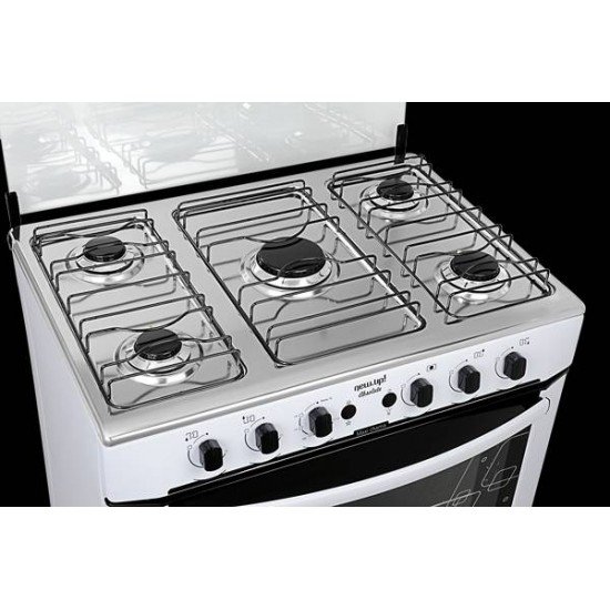 FOGAO DE PISO 5 BOCAS NEW UP ABSOLUTE BRANCO BIVOLT