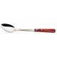 COLHER PARA ARROZ POLYWOOD VERMELHO LAMINA DE ACO INOX E CABO DE MADEIRA TRAMONTINA